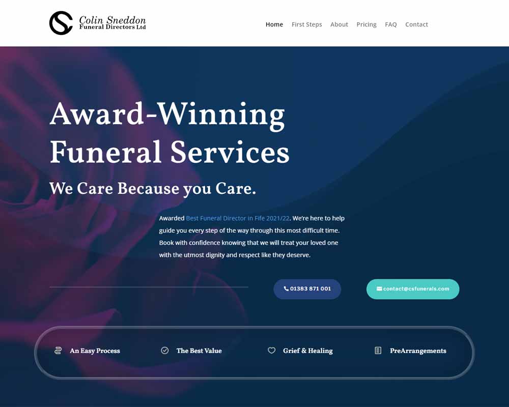 Colin Sneddon Funeral Directors Website