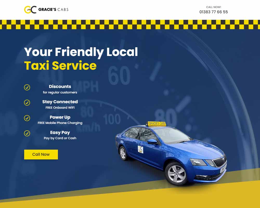 Gracie's Cabs Kelty Taxi Website